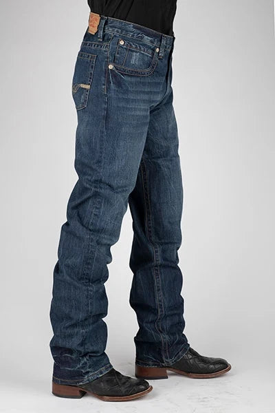 Stetson 1520 Straight-Leg Men's Jeans, Dark Wash