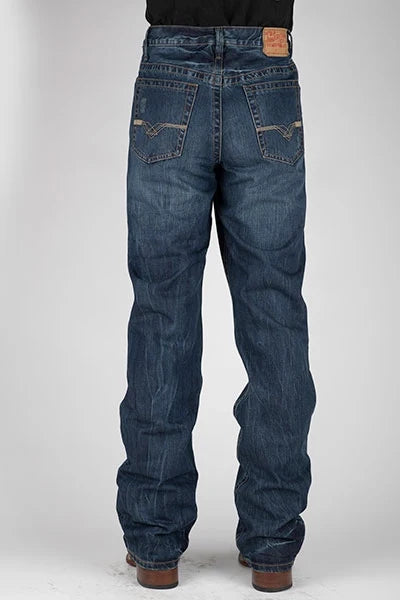 Stetson 1520 Straight-Leg Men's Jeans, Dark Wash