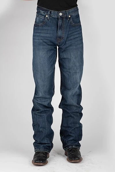 Stetson 1520 Straight-Leg Men's Jeans, Dark Wash