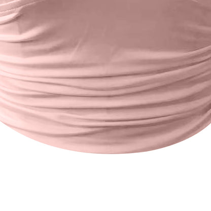 Sleeveless Ruched Plunge V-Neck Crop Top for Women - Solid Slim Fit Summer Blouse