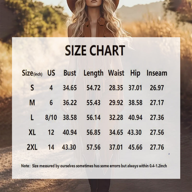 Women's Vintage Western Fringe Jumpsuit - Brown Sleeveless Romper with Fringe and Zip Details, High-Waist Wide-Leg Boho Chic All-Season Attire