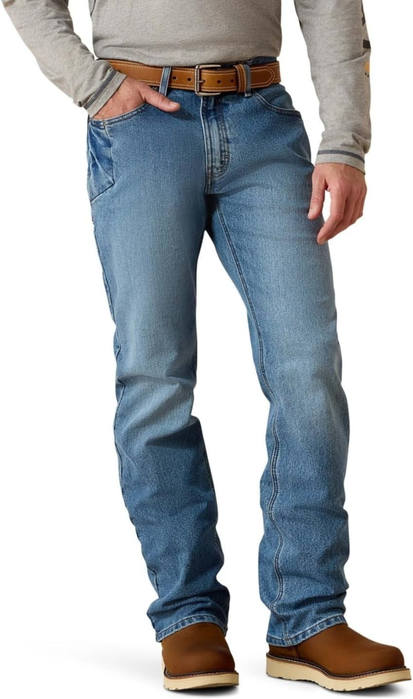 Ariat Men's Rebar M4 Low Rise Durastretch Boot Cut Jeans