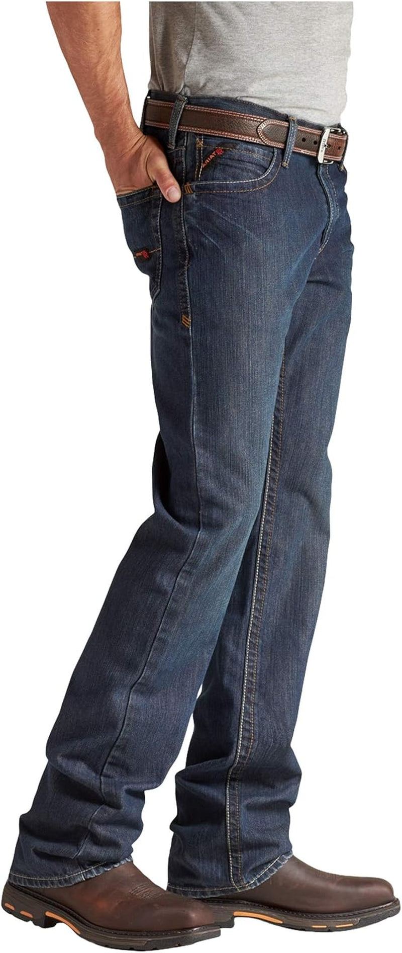 Ariat Men's Fr M4 Relaxed Fit Ridgeline Boot Cut Jeans