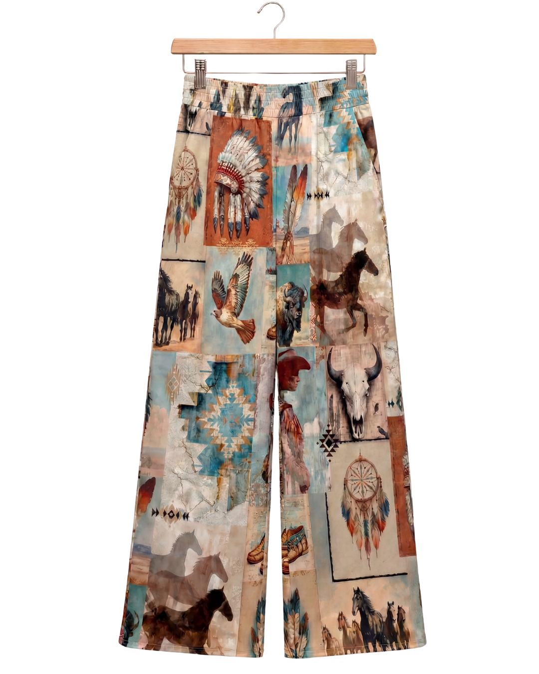 Baha Ranch Bohemian Dreams Wide Leg Pants – High Waist, Inclusive Sizing