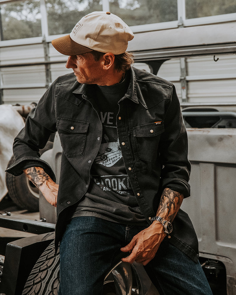 Earl Vintage Black Denim Shirt