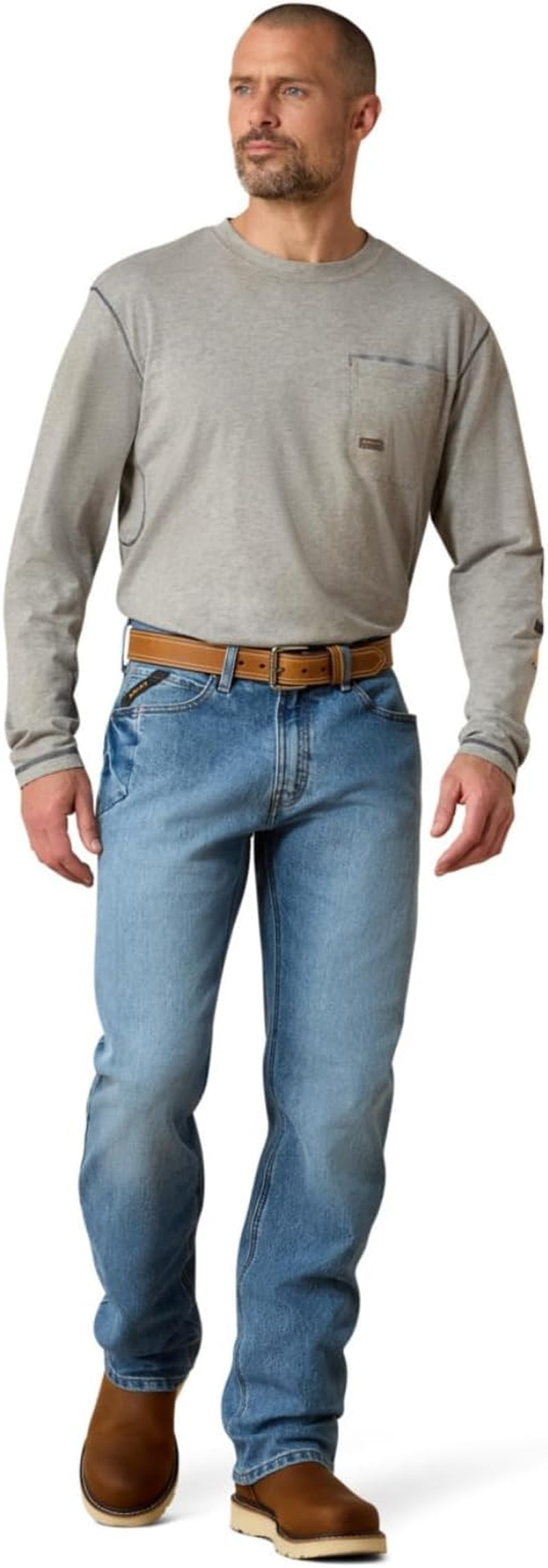 Ariat Men's Rebar M4 Low Rise Durastretch Boot Cut Jeans