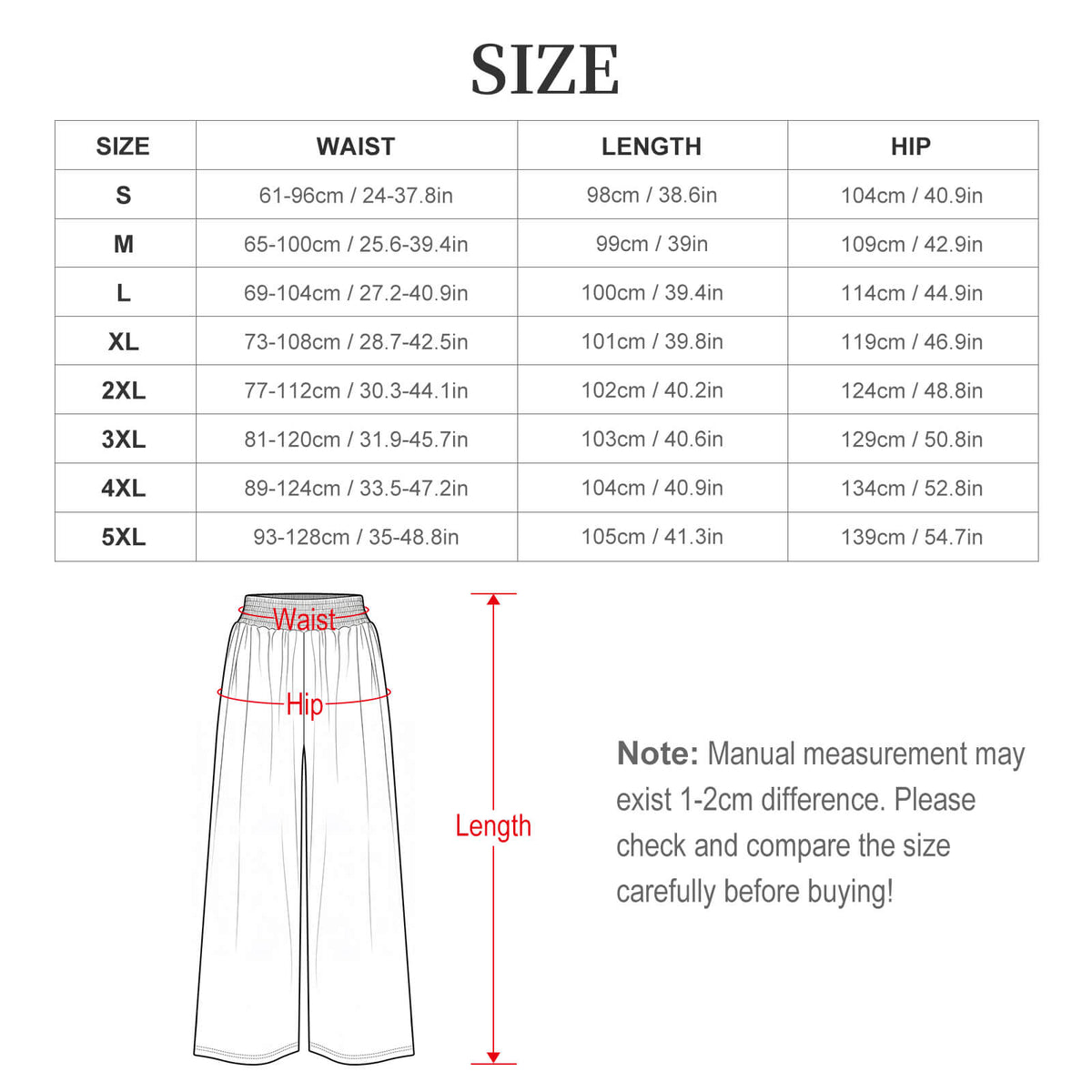 Baha Ranch Bohemian Dreams Wide Leg Pants – High Waist, Inclusive Sizing