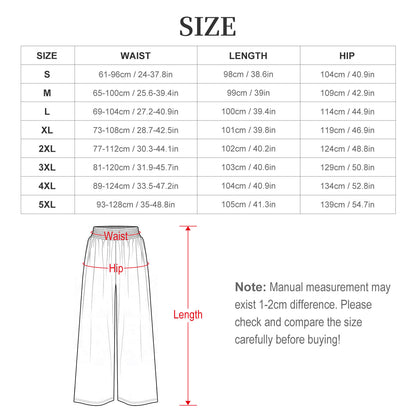 Baha Ranch Bohemian Dreams Wide Leg Pants – High Waist, Inclusive Sizing