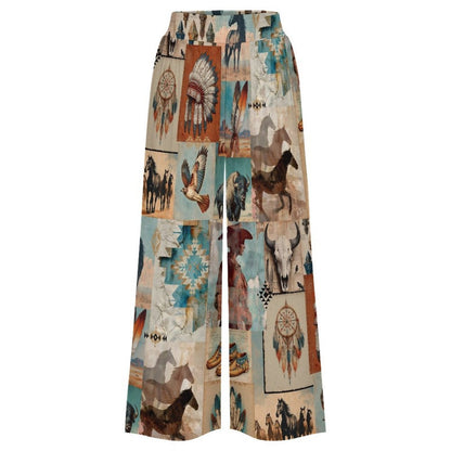 Baha Ranch Bohemian Dreams Wide Leg Pants – High Waist, Inclusive Sizing