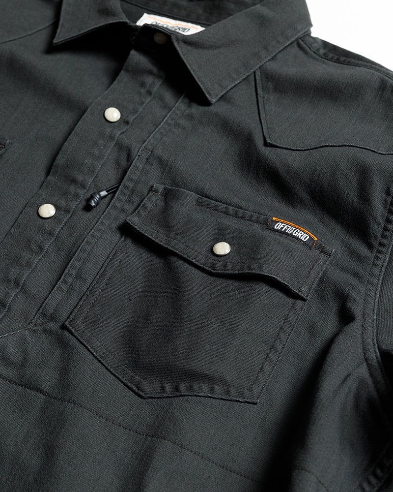 Earl Vintage Black Denim Shirt